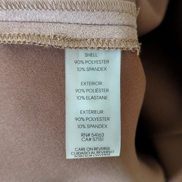 Calvin Klein Faux Suede Round Neck Short Sleeve Pleated A-Line Mini Dress Gray 6 - Picture 7 of 13